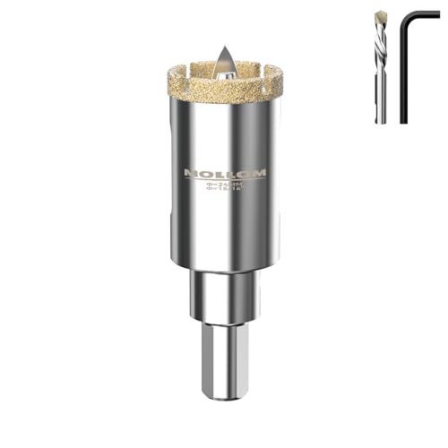 MOLLOM 15/16" (24mm) Diamond Hole Saw with 2 Pilot Drill Bit - size: 24mm | 15/16", style: Single Pack