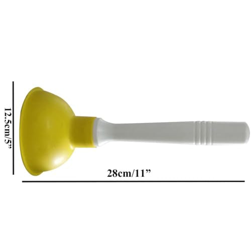 Drain Plunger, Mini Sink Unclogger, Small 4-Inch Clog Remover - color: Yellow