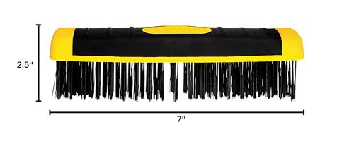 ALLWAY SB619 Carbon Steel Wire Scrub Brush Block - style: Carbon Steel Wire Scrub Brush Block