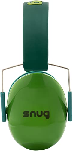 Snug Kids Earmuffs – Noise Reduction for Toddlers & Children – Adjustable, Lightweight, Foldable, Soft & Comfortable - color: Green