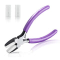 SPEEDWOX 5.5" Nylon Jaw Pliers Flat Nose, 2 Replacement Tips for Jewelry - style: Flat Nylon Jaw Pliers