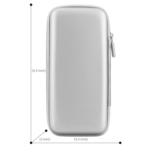 iMangoo Travel Essential Electronics Organizer Charger Case Carrying Pouch - color: Silver, size: Large