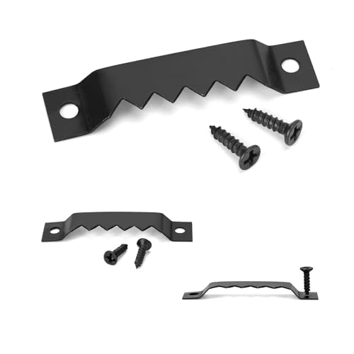 Sawtooth Picture Hangers Heavy Duty - Supports 50 lbs, 50 Pack Heavy Sawtooth Hangers with Screws, for Hanging Canvas Photos Frame Clock Paintings Artwork - size: Heavy Sawtooth - 50 Pack