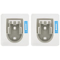Hibbent 2 PCS Wall Mounted Replacement Sticky Pads, Adhesive Replacement for Bathroom Shower Head Holder, No Drilling Hook Strong Transparent Adhesive Strip for Handheld Shower Holder