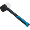 OX Combination Rubber Mallet 16 oz, Non-Marking Head, Fiberglass Handle - size: 16 Ounce