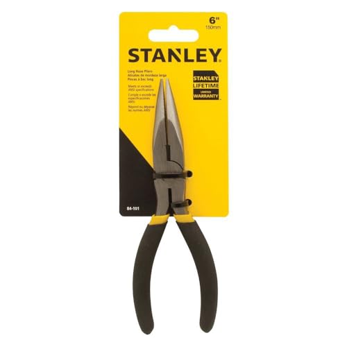 Stanley 6-3/4In Basic Long Nose Cutting Pliers - size: 6"