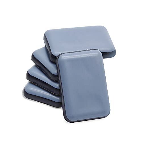 Self-Adhesive Teflon Furniture Sliders, 35 x 25mm, 24 Pcs - size: 35mm x 25mm Rectangle