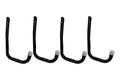 Shepherd Hardware 8089E Heavy Duty Steel 5-Inch Garage Storage Utility Hooks, 4 Pack, Black - color: Black, size: 5 Inch