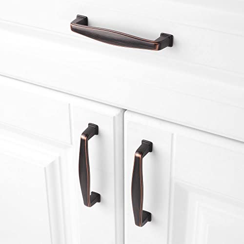KOOFIZO 10 Pack 3-3/4 in Oil Rubbed Bronze Cabinet Pulls Drawer Handle 1817 - color: Oil Rubbed Bronze, size: 3-3/4" CC - 10Pcs
