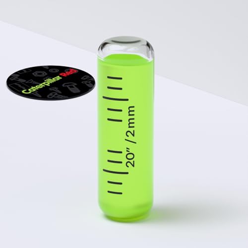 Replacement Level Glass Vial, Spirit Bubble Level, Accurate, No nib, Size: 35mm x 11mm, 1-3/8" x 7/16" - Green Liquid
