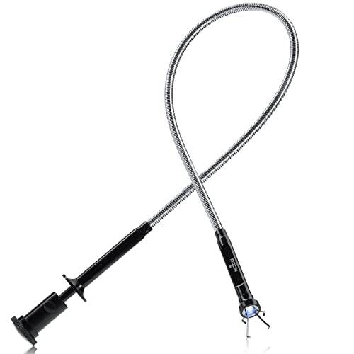 NoCry Magnetic Flexible Claw Grabber Pickup Tool with Bright LED Light - 27.7in Long Magnetic Pickup Tool, Retractable Claw Grabbing Tool, Magnetic Grabber Tool with 5lb Pull Strength Pick Up Tool - style: Claw Grabber with LED light