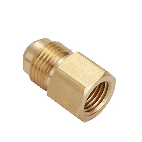 4 PCS 3/8 Inch Brass Propane Adapter Fitting, 3/8"Male Flare x 1/4"Male NPT - size: 3/8"Flare x1/4" NPT