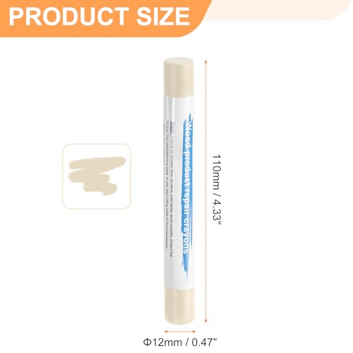 HARFINGTON 5pcs Wood Filler Sticks Wooden Wax Touch Up Furniture Repair Crayons for Scratch Hole Wood, White Oak - color: White Oak
