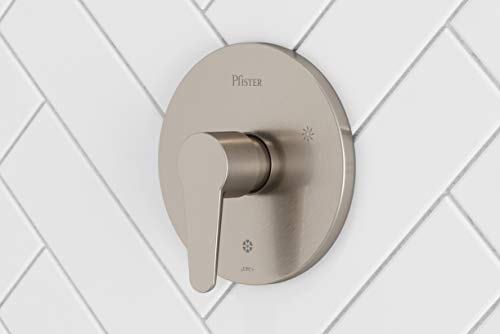 Pfister Pfirst Modern Single Handle Shower Faucet Valve Trim Kit R89040K - color: Brushed Nickel, size: 1 Pack