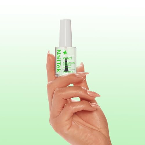 Nail Tek Nutrition Kit – Nail Strengthener and Growth Polish Treatment with Mini Crystal File, Nail-Repair for Damaged Nails, 2 x 0.5 fl oz - color: Green