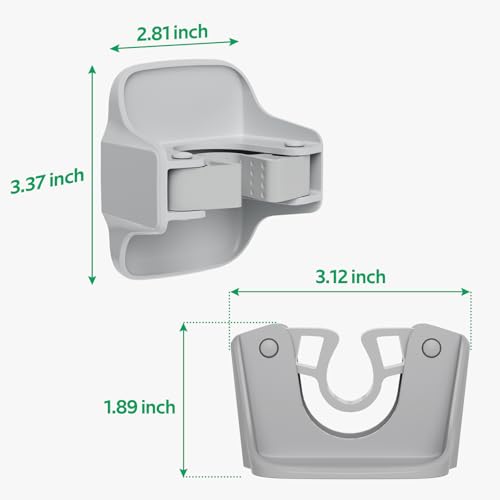 reliahom Broom Holder Wall Mount Mop Grippers organizer wall hanging, 3Pack - color: Gray, size: 3 Pack 1Rack