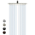SR SUN RISE 10 Inch Rain Shower Head Brushed Nickel 304 Stainless Steel High Pressure Rainfall Showerhead Ultra Thin Water Saving - color: Brushed Nickel, size: 10 Inch