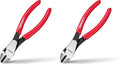 ARROW 7" High Leverage Diagonal Cutting Pliers, Heavy Duty Wire Cutters with Comfortable Grip, Side Cutters for Cutting Wires (Pack of 2) - size: 7 INCH (Pack of 2)