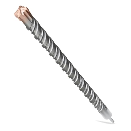 SDS Plus Rotary Hammer Drill Bit, 1-1/2"×24"（38mm×600mm） - 4 Carbide Cutting Edges & Coated Head | Heavy-Duty for Masonry, Concrete, Natural Stone, Brick Walls - size: 1-1/2"×24"（38mm×600mm）