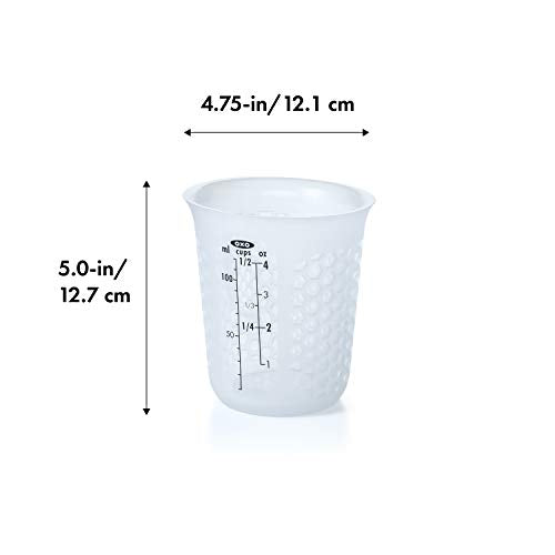 OXO GG MINI SQUEEZE & POUR SILICONE MEASURING CUP - size: Mini, style: Cup