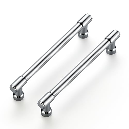 Ravinte Polished Chrome Kitchen Pulls Cabinet Handles 5 Inch 10 Pack - color: Polished Chrome, size: 5 Inches Hole Center