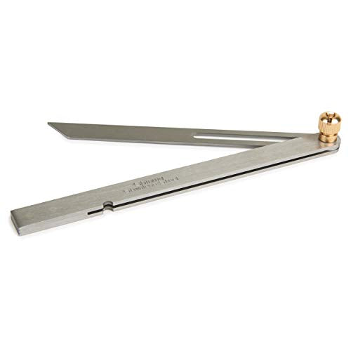 Shinwa 6-1/4" Sliding T-Bevel, Stainless Steel, Steel and Brass Combination, 1.95" Long