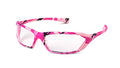 Gateway Safety 23PC80 Metro Ultra-Stylish Eye Safety Glasses, Clear Lens, Women, Pink Camo Frame - color: Clear Pink Camo, size: Clear