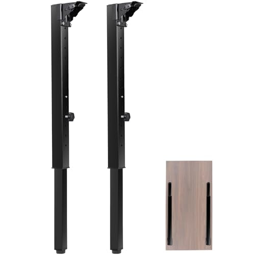 Folding Square Table Legs 2 PCS for Outdoor Camper, RV - size: Adjustable Height - 25”- 34”