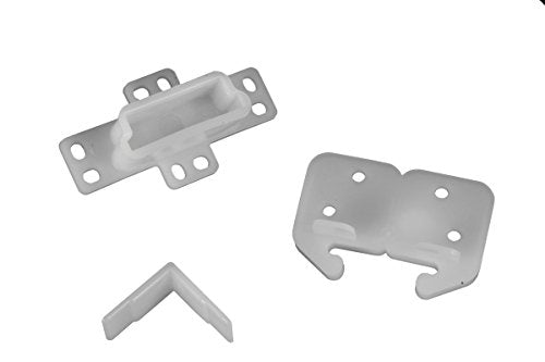 RV Designer H301 Drawer Repair Kit w/ Drawer Slide, Rear Socket and 2 Corner Slides, Cabinet Hardware - size: 1 Count (Pack of 1)