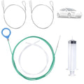 BOXOB 5pcs Sunroof Drain Cleaning Tool, 300cm/118in Flexible Long Pipe Cleaner with Drain Auger Piston & Piston Hose Round Handle Design Tube Cleaner Brush for Auto Car Sunroof Wiper Unclogger
