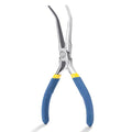 VISEMAN 6" Mini Needle Nose Pliers with Comfort Handles, Long Nose Pliers - style: 45-Degree Bent
