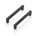 Ravinte Matte Black Cabinet Handles Square Pulls 5 Inch 10 Pack - size: 5-1/2 Inch (5 Inch Hole Center)