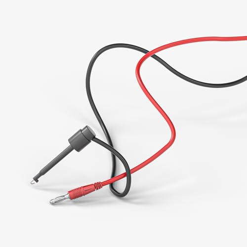 Goupchn 4PCS 4mm Banana Plug to Test Hook Clips Test Leads