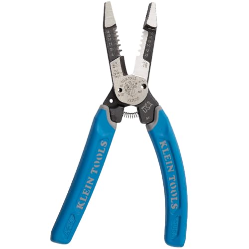 Klein Tools K12035 Klein-Kurve Wire Cutters, Made in USA, Heavy Duty Wire Stripping Tool - size: Wire Stripper