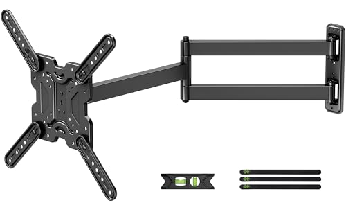 USX MOUNT Long Arm TV Wall Mount for Most 32-65 Inch TVs, 29 Inch Long Extension TV Mount Swivel and Tilt, Full Motion Corner Wall Mount Tv Bracket Fit Max VESA 400 x 400mm, Up to 80 lbs - size: 32-65 Inch