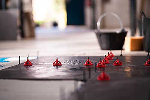 Cyclone Kit: Tile Tools & Tile Leveling System with 300 Tile Leveling Clips 1/8 and 100 Reusable Caps, Packaged in Practical Bucket for Easy Laying and Improved Finishing