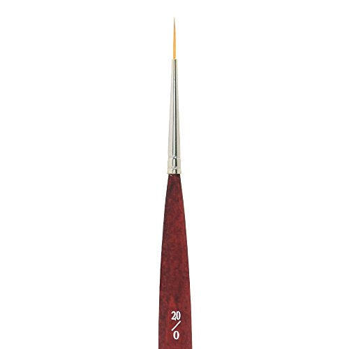 Princeton Velvetouch Mini Liner Brush, Synthetic, Short Handle, Size 20/0 inch, 1 Count - size: Size 20/0 inch
