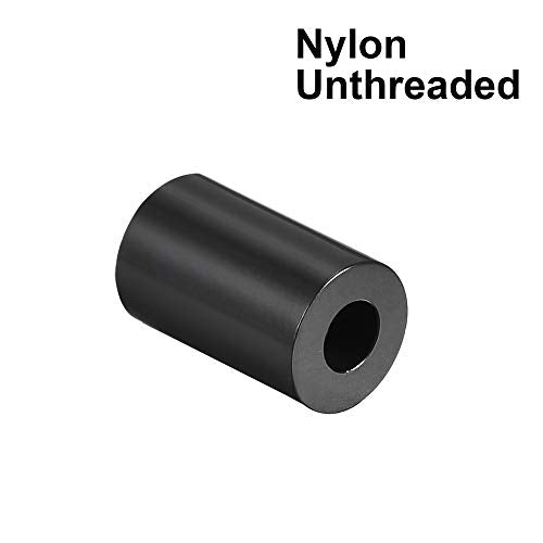 uxcell Nylon Round Spacer Washer 3.2mm ID 7mm OD 9mm Height for M3 Screws Black 100Pcs - size: 3.2mmx7mmx9mm