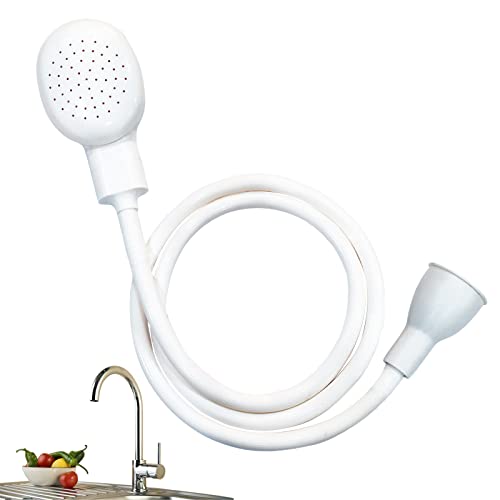 Sink Spray Rubber Hose, Sink Hose Attachment for Faucet Portable Sink Hose Faucet Sprayer, Shampoo Sprayer for Dog, Pets, Bathing Baby, Washing Hair, Rinsing Vegetables (For sink)