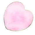 Resin Nail Art Palette Nail Mixing Palette Polish Color Mixing Plate Golden Edge Nail Holder Display Board Heart Shape Cosmetic Mixing Tools (Pink) - color: Pink