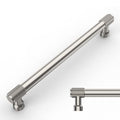 Amerdeco 10 Pack Brushed Satin Nickel Knurled Cabinet Pulls 7 Inch(177.8mm) Hole Center Kitchen Cabinet Handles Drawer Pulls Cabinet Hardware ZH0034 - color: Brushed Satin Nickel, size: 7"/177.8MM Hole Center