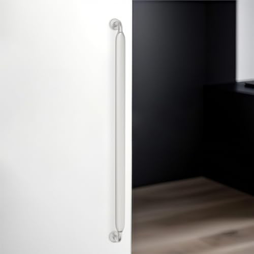 10 Pack 10 Inch Cabinet Pulls Brushed Satin Nickel Kitchen Cabinet Handles Zinc Alloy Drawer Pulls Solid Cabinet Hardware - color: Brushed Satin Nickel, size: 10'' Hole Center(254mm)