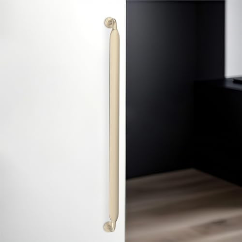 10 Pack 10 Inch Cabinet Pulls Brushed Brass Kitchen Cabinet Handles Zinc Alloy Drawer Pulls Solid Cabinet Hardware - color: Brushed Brass, size: 10'' Hole Center(254mm)