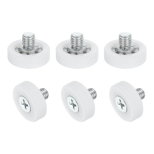 uxcell 6Pcs 19mm Drawer Rollers,M6x0.24 Thread Plastic Positioning Pulley | Flat Surface Small Drawer Pulley Bearing Replacement Wheel for Furniture Parts Cabinet Cupboard Slides - size: 19mm M6 x 0.24"