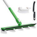 Grout Cleaner Brush with 66'' Long Handle Stiff Bristle Multi-Line Cleaner Adjustable Heads Grout Scrub Crevice Cleaning Brush for Tile Floor, Shower, Bathroom, Kitchen, Wall