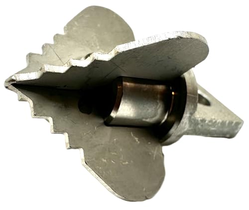 Flow Fixer Drain Cleaner Cutter Head 1.6", Spear, Slot, for 2" - 3" Pipes - style: 1-1/2" Four Flute (for 2" - 3" pipes)