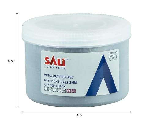 SALI 40 Pack Cut Off Wheels 4.5 Inch General Purpose Metal Depressed Center Cutting Wheel for 4.5" Grinders- Cutting Disc Aggressive Cutting 4.5" x 3/64" x 7/8" Operating Up to RPM 13300 and 80 M/S