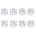 HARFINGTON 8pcs Circular Bubble Spirit Level 14x8mm Mini Round Bubble Spirit Level Little Measuring Layout Tools for TV Industrial Carpentry Picture Frame, White/Black - color: White/Black, size: 14x8mm