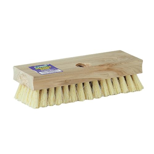 11643 Dqb Heavy Duty Acid Brush, Tampico Fiber Bristle Trim, Hardwood Handle, 8" x 1-1/16"