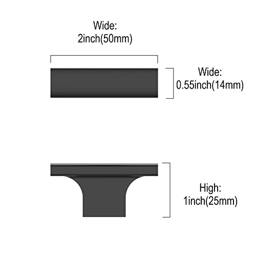 Asidrama 2 Pack Matte Black Kitchen Cabinet Knobs and Drawer Knobs - Zinc Cabinet Hardware for Dresser Drawers - color: Matte Black, style: 2 Pack